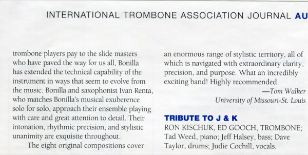 International Trombone Association - Luis Bonilla Quintet - I Talking Now Image 2
